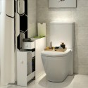 Slim Bathroom Storage Cabinet 17x48x60cm Moposh Offers