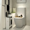 Slim space-saving bathroom storage mobile 17x48x60cm Moposh Offers