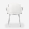 Transparent polycarbonate chair with armrests and wooden legs Suntree Buy