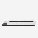 Condian Modern Design Marble-Effect Wood TV Stand for Living Room, 220cm Offers
