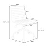 Ergonomic Adjustable Office Chair with White Fabric - Zolder Light Offers