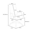 Adjustable ergonomic modern office armchair Boavista Dark. Bulk Discounts