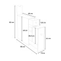 Slim Bathroom Storage Cabinet 17x48x60cm Moposh Choice Of