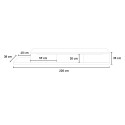 Condian Modern Design Marble-Effect Wood TV Stand for Living Room, 220cm Catalog