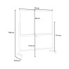 Double-sided white magnetic board, 90x60cm, rotating mobile stand, Albert M. Characteristics