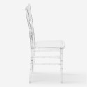 Chiavarina Crystal Transparent Chairs Design for Ceremonies, Bar, Restaurant Offers