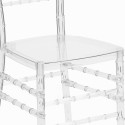 Chiavarina Crystal Transparent Chairs Design for Ceremonies, Bar, Restaurant Discounts