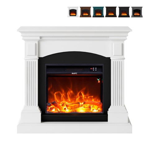 Electric floor-standing stove low consumption classic frame Cetona Promotion
