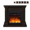 Cetona Floor Electric Fireplace Heater, Energy-Efficient, Classic Frame Discounts