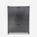 Modern slim space-saving shoe cabinet with 3 folding doors Shong Discounts