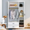 Bedroom wardrobe 3 doors 2 drawers white Endus Catalog