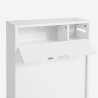 Bathroom space-saving mobile cabinet with sliding doors Gitseg Measures