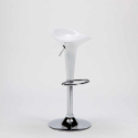 High swivel and adjustable polypropylene bar and kitchen stool Boston Measures