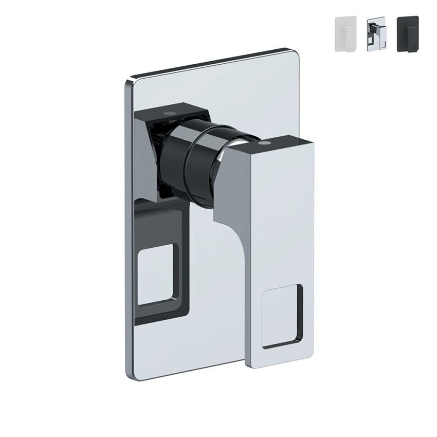 Prestige Built-In Single Lever Shower Mixer in White, Black, and Chrome Promotion