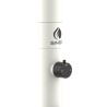 Modern black and white garden pool shower column with Luna D showerhead Buy