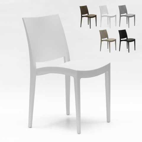 Set Of 24 Design Polypropylene Chairs for Restaurants Bars Trieste