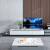 Condian Modern Design Marble-Effect Wood TV Stand for Living Room, 220cm On Sale