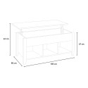 Modern lift-top coffee table with storage compartment Toppee 