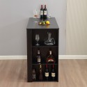 Modern high bar kitchen table for stools with shelves Charmes 