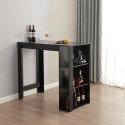 Modern high bar kitchen table for stools with shelves Charmes Model