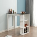 Modern high bar kitchen table for stools with shelves Charmes Characteristics