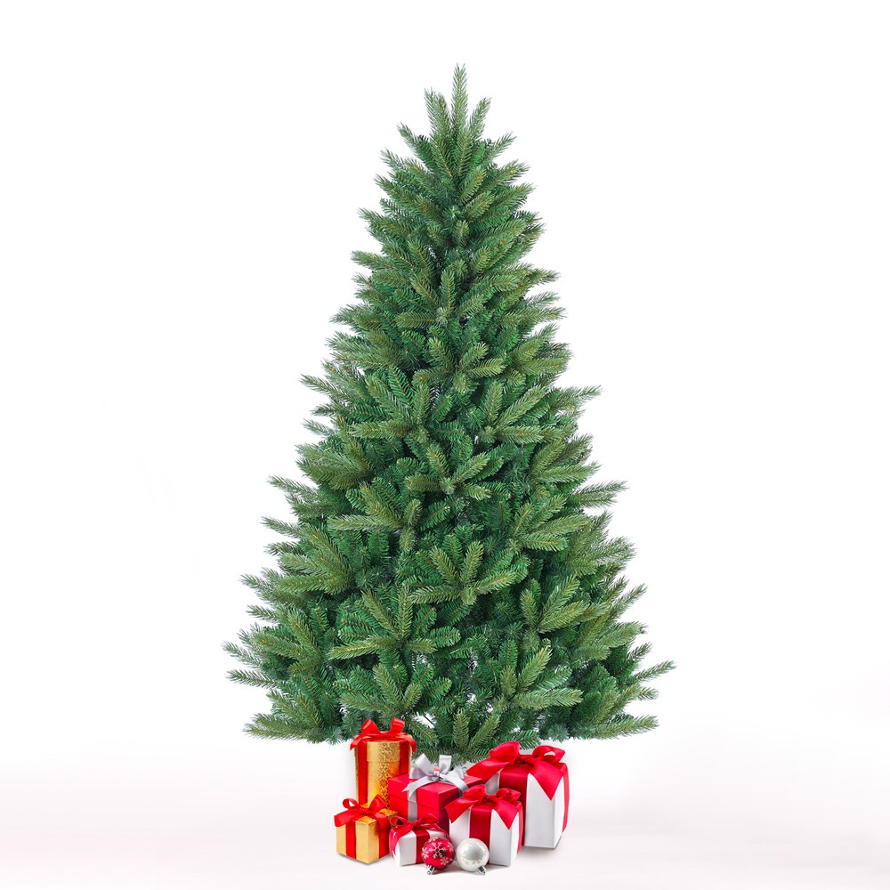 Artificial green Christmas tree 180cm realistic effect Wengen