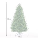 Artificial green Christmas tree 180cm realistic effect Wengen Discounts
