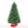 210cm tall classic green artificial Christmas tree with fake branches Melk Promotion