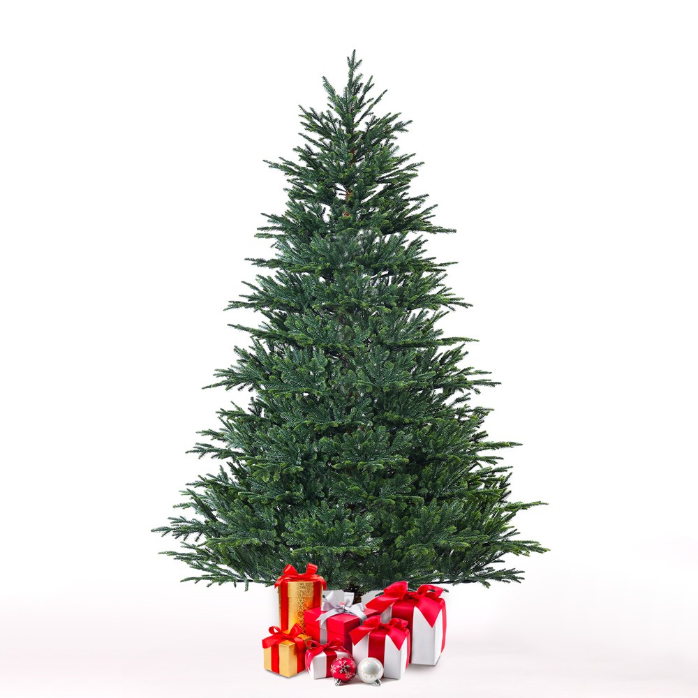 Artificial Christmas tree faux green classic 180cm tall Grimentz