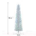 Slim snow-covered green artificial Christmas tree 180cm Mikkeli Discounts