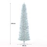 Artificial slim 210cm space-saving snow-covered Christmas tree Kalevala Discounts