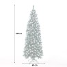Christmas tree 180cm snow-covered green decorated with Poyakonda cones Catalog