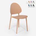 Modern polypropylene chair for kitchen, outdoor and dining room Gladys Discounts