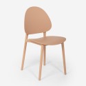Modern polypropylene chair for kitchen, outdoor and dining room Gladys 