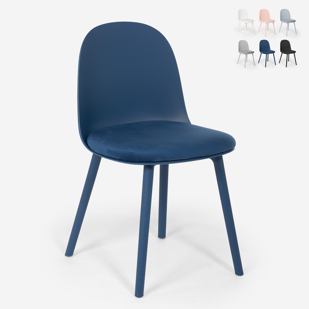 Florya Velvet Padded Cushion Chair for Kitchen, Living Room, Restaurant