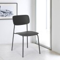 Dining chair in polypropylene and metal modern design Josy. Bulk Discounts