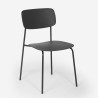 Dining chair in polypropylene and metal modern design Josy. Price