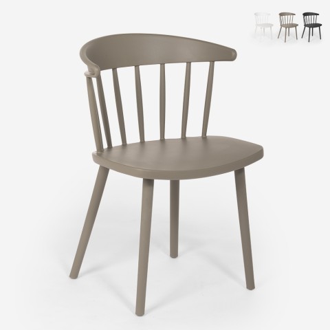 Indoor outdoor chair in modern Scandinavian design made of polypropylene Ogra Promotion