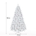Artificial snow-covered Christmas tree decorated with pine cones 180cm Faaborg Catalog