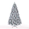 Artificial Christmas tree 210cm tall with fake snow and pine cones Bildsberg Discounts