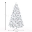 Artificial Christmas tree 210cm tall with fake snow and pine cones Bildsberg Catalog