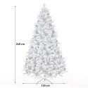 Artificial Christmas tree decorated and snow-covered 240cm with cones Uppsala. Catalog
