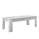 Low coffee table 122x65 marble effect living room lounge Wilson. Model