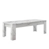 Low coffee table 122x65 marble effect living room lounge Wilson. Model