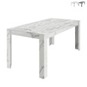 Dining room table 180x90cm modern marble effect Excelsior Promotion