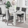 Dining room table 180x90cm modern marble effect Excelsior Characteristics