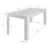 Dining room table 180x90cm modern marble effect Excelsior Price