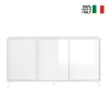 Credenza buffet modern design living room sideboard 3 doors 156x84cm Thilot Discounts