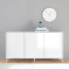 Credenza buffet modern design living room sideboard 3 doors 156x84cm Thilot Offers