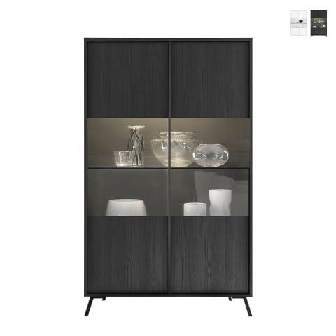 Modern design showcase living room glass sideboard with 2 doors Bellac Promotion